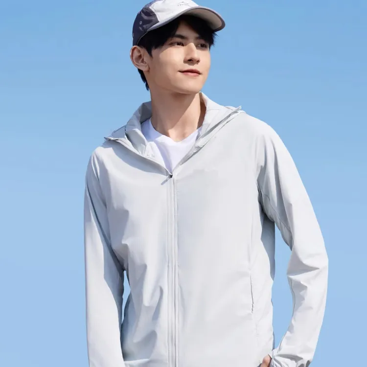 夏季新款防晒衣男防紫外线透气防晒服钓鱼户外运动休闲皮肤男士衣