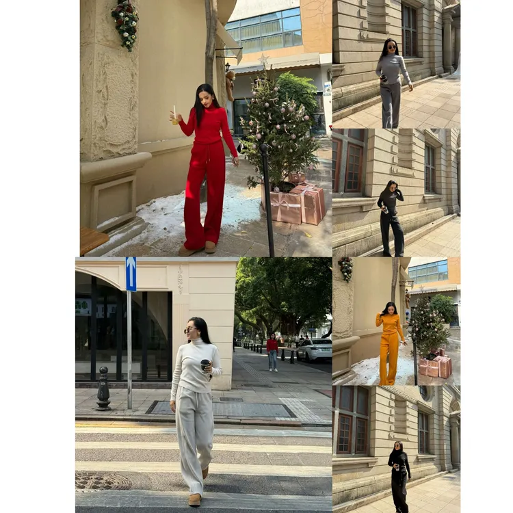 iLSAR  新款裤子套装裤子9880+上衣8031