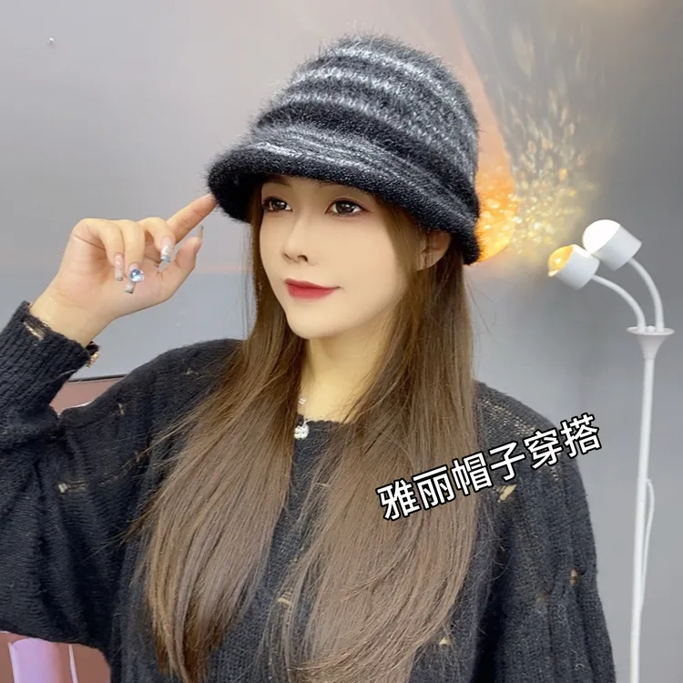 春秋时尚拼色帽子马术帽