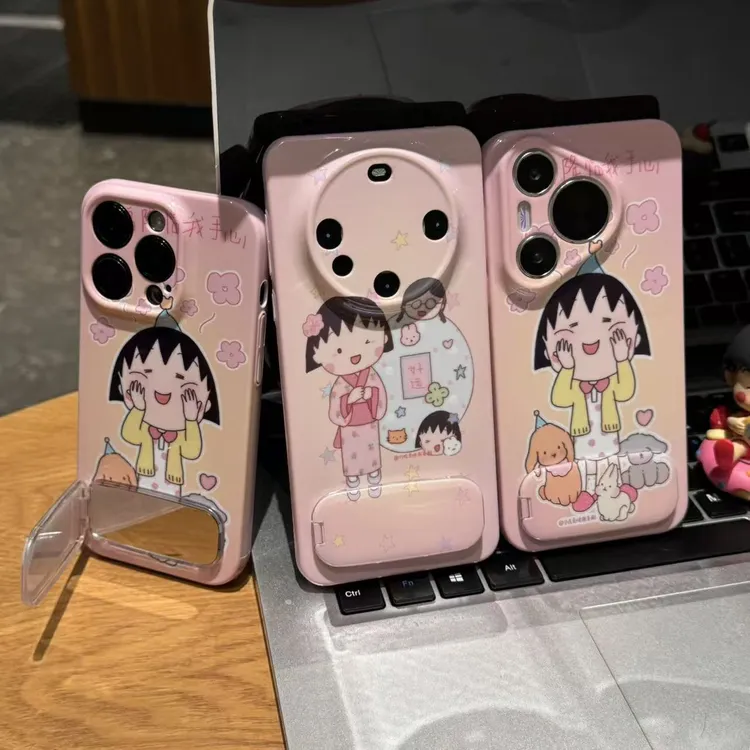 SMBLCE幸福降临小丸子适用苹果17菲林16手机壳华为vivo小米15oppo