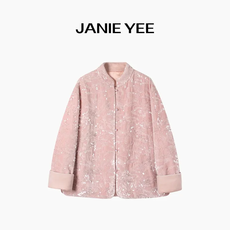 Janie Yee"新春限定"丝绒亮片国风新中式外套24A0055外套 25A0060
