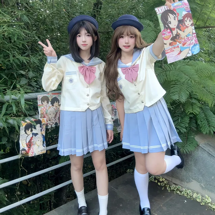 【海盐奶昔】樱奈熊原创JK制服正品水手服日系学院校风基础款套装