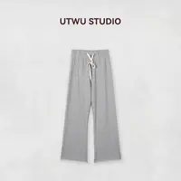 小敏「随手穿」春夏高密度棉混纺九分直筒抽绳卫裤S25K1026