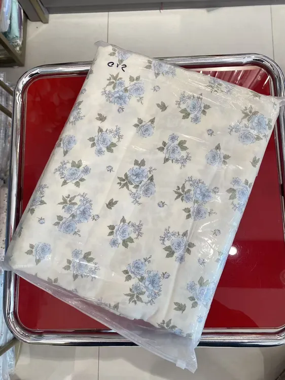 细纱双人被套印花双面家用被罩花色