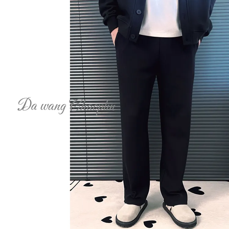 Da'wang极简高质！秋季新款男士轻奢空气棉休闲裤极简男士直筒裤