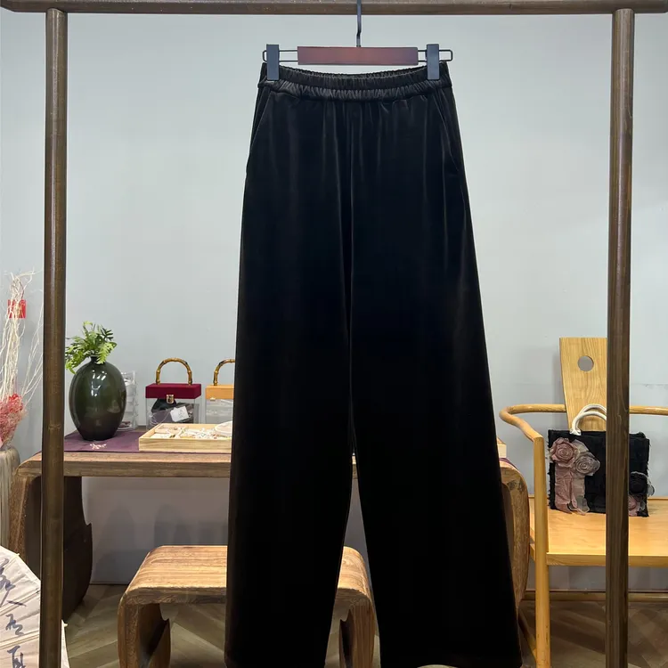 奶茶裤！超丝滑高级调色进口丝绒长裤！GZ3208
