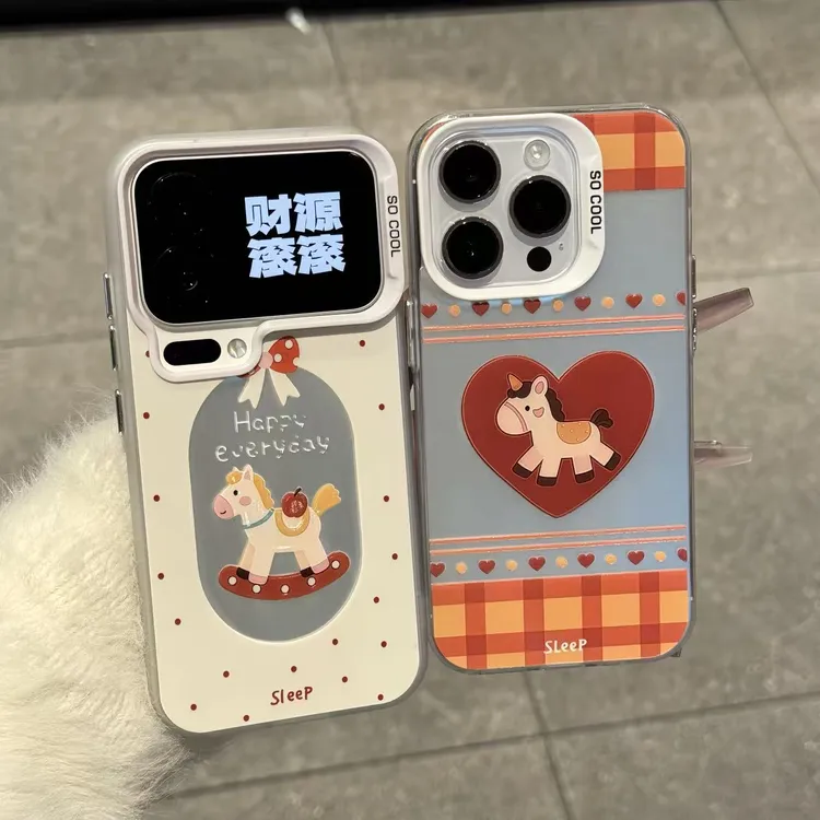 BANCA马年爱心小马适用苹果17/16手机壳14华为p80vivoppo小米15潮