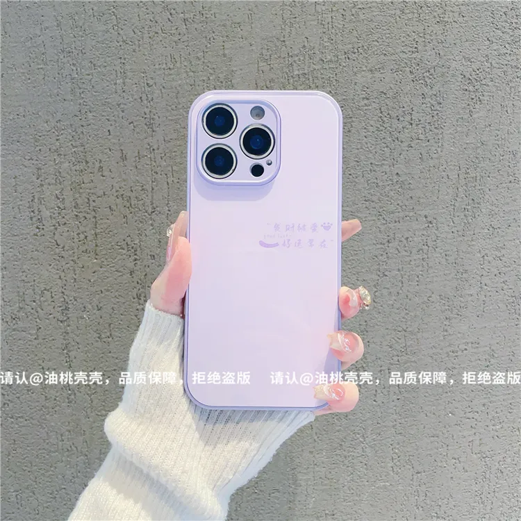 金属漆玻璃壳适用苹果16/iPhone/华为荣耀/OPPO/VIVO/小米/手机壳