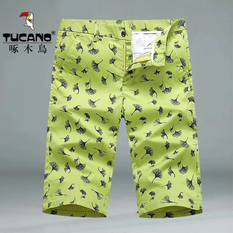 啄木鸟男士七分裤休闲裤夏季新款透气直筒中裤2025薄款百搭五分裤