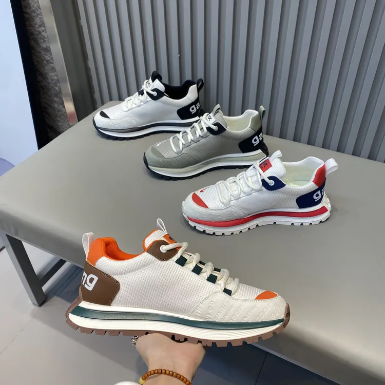 男鞋2025新款春季时尚百搭潮流系带舒适透气休闲运动鞋