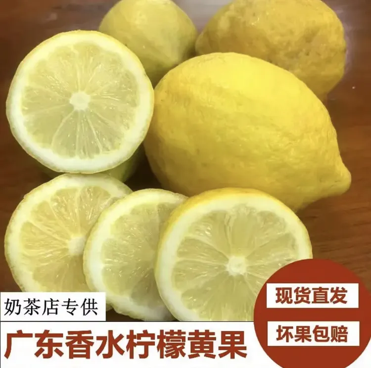 广东香水黄柠檬新鲜皮薄多汁酸爽清新应季采摘维C