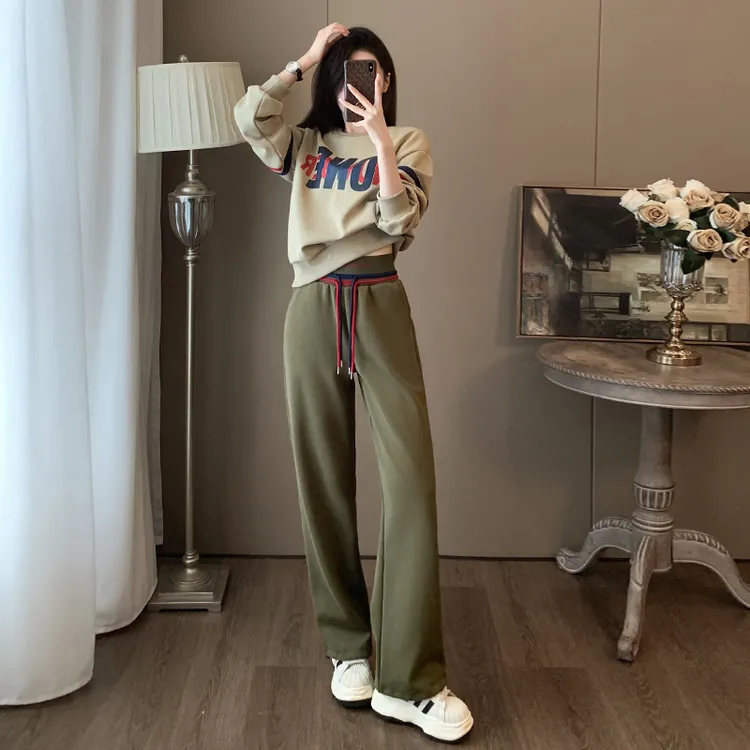 休闲套装女两件套宽松显瘦运动小个子秋冬减龄网红洋气炸街女装