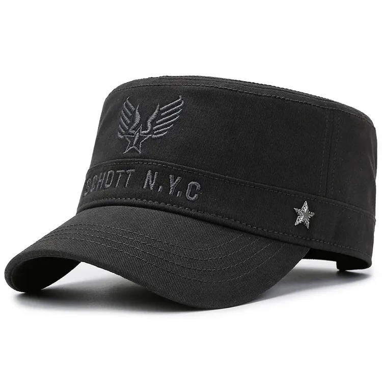 帽子男秋冬户外休闲平顶帽男潮青年中年韩版冬季鸭舌帽棒球帽