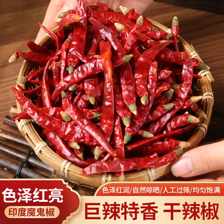 印度魔鬼辣椒东北红太阳辣椒家用饭店档口批发精品【本店不卖低端】