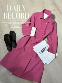 【红姐专属】雅·女神范轻奢翻袖气质中长风衣（双十一特价）