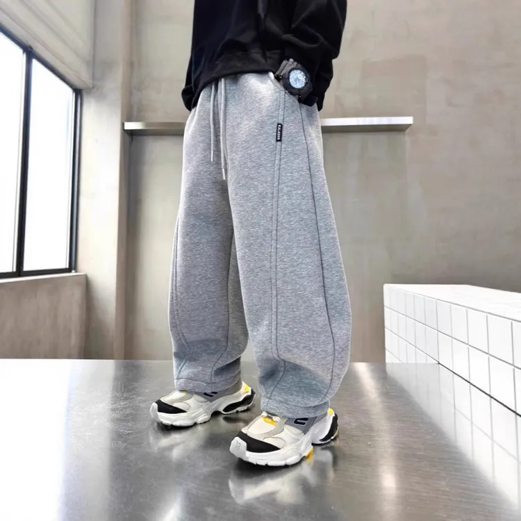 儿童春秋香蕉裤中大童弯刀裤韩版时尚男女童卫裤运动裤宝宝休闲裤
