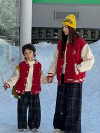 【主播推荐】【顾奈】QZ800马年加绒亲子棒球服