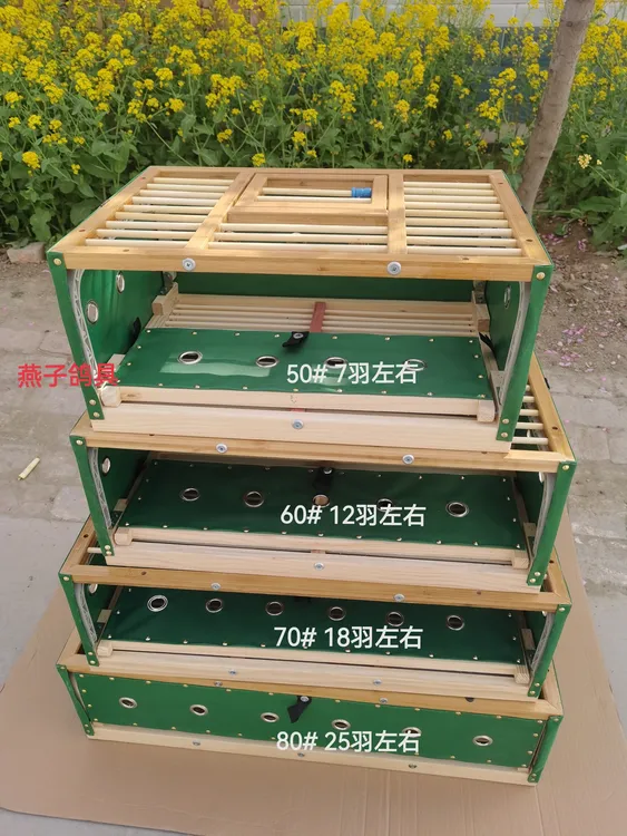 竹面带圆孔放飞笼