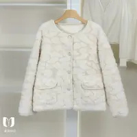 【麦迪尚品03】50604387 简约百搭保暖短外套冬季女装专柜撤柜