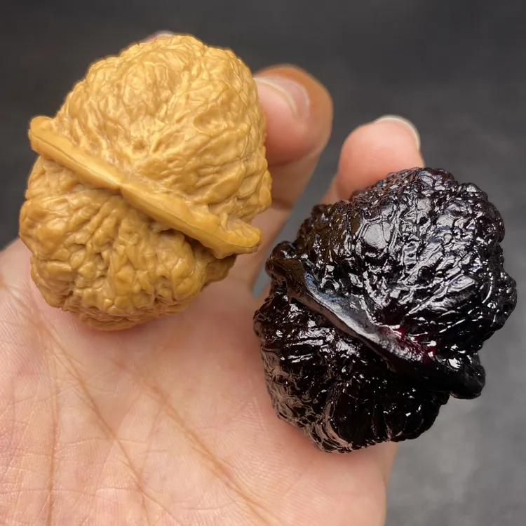 云南铁核桃 文玩核桃 41-42尺阴阳对蝴蝶蟾发货图片同款随机一对