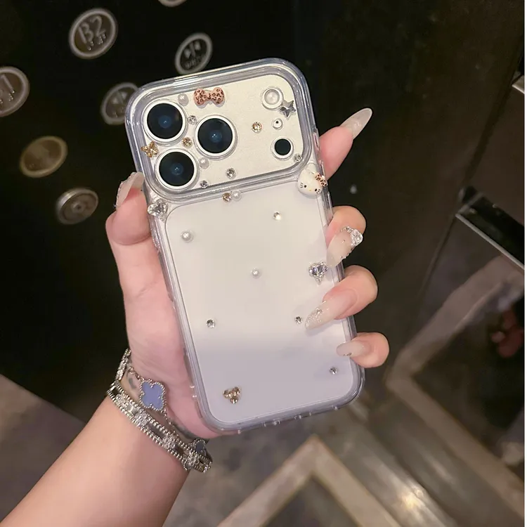 豹纹蝴蝶结凯蒂iPhone17promax手机壳适用苹果16甜酷风15奢华14pm