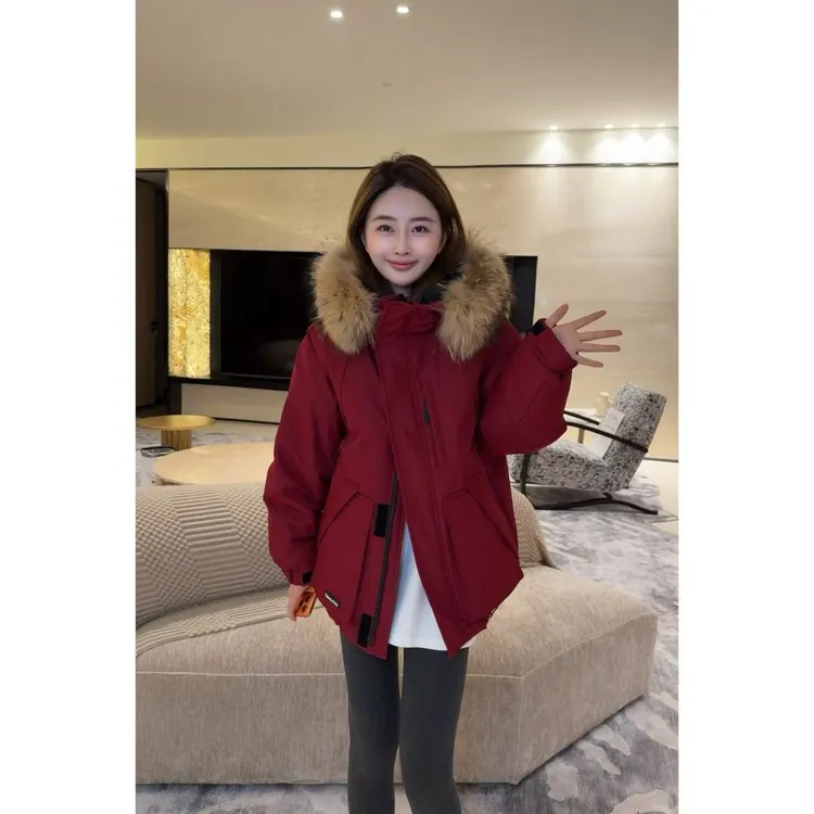 【短款时尚毛领羽绒服】小允姐姐2025新款时尚气质羽绒服