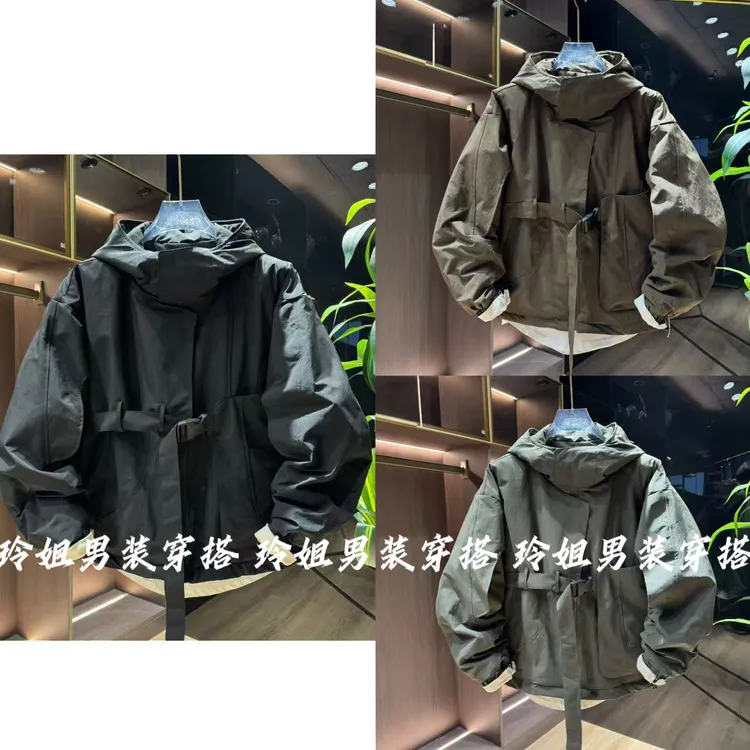 2025秋冬季潮流休闲宽松二棉外套男士美式夹克棉服外套