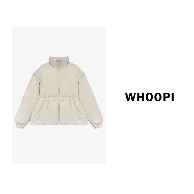 【Whoopi】二合一！！两穿羽绒服可拆卸立领收腰显瘦