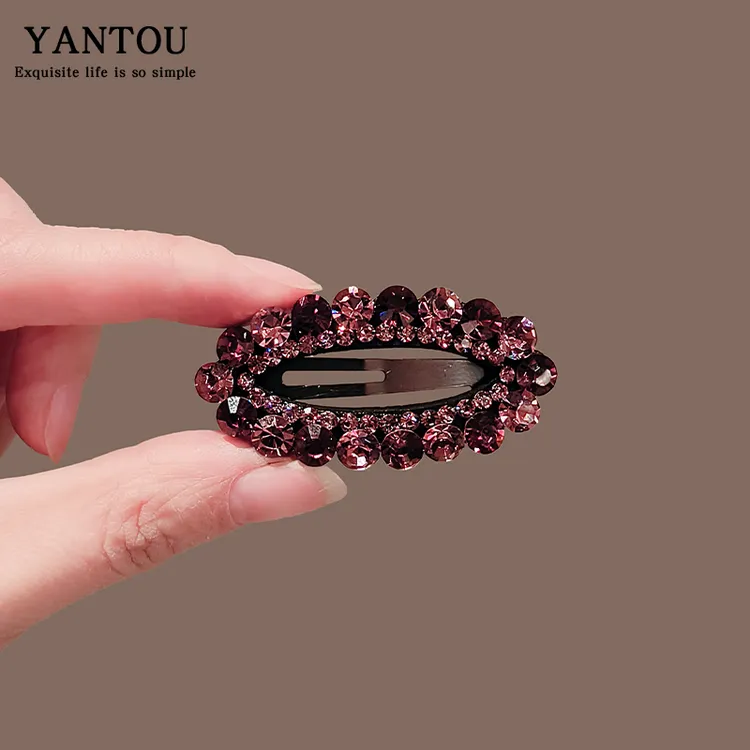 水钻发卡发夹高级感轻奢百搭刘海夹高端bb夹子女