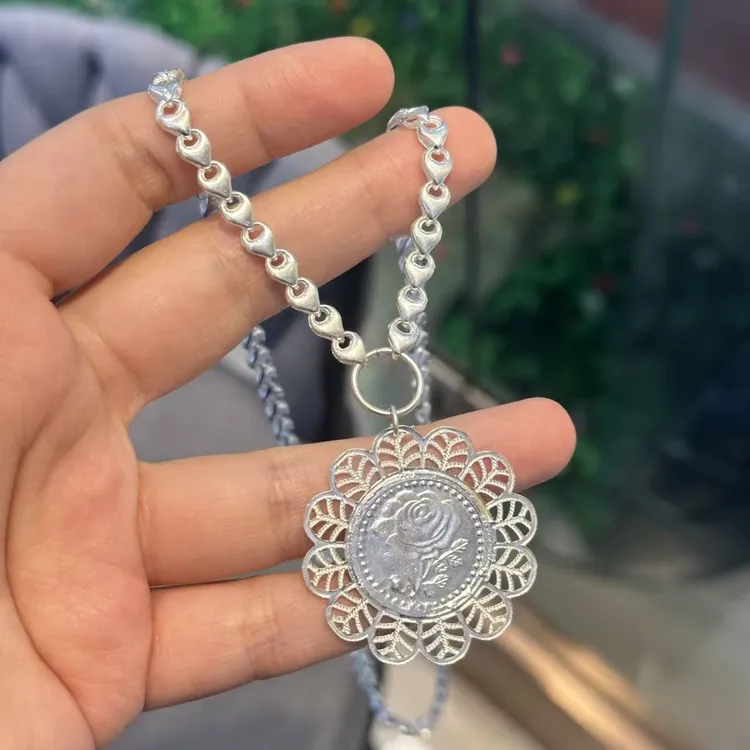 链子足银 爱敏纯银首饰项链 111144