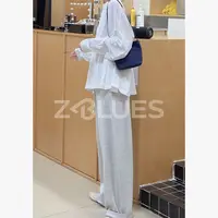 Z.blues【强劲卫裤】定制料 舒适轻松感抽绳直筒卫裤YZYLJR9935