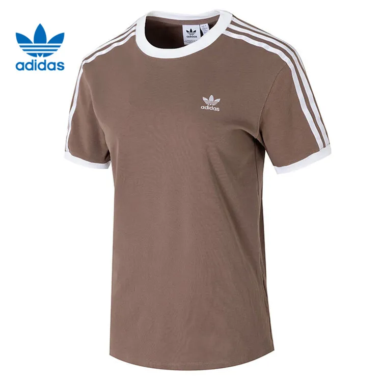 adidas阿迪达斯女子3 STRIPE TEE针织运动短T恤JD4570