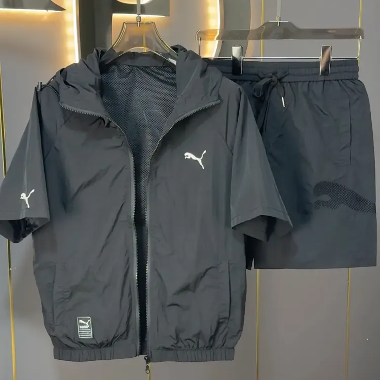 夏季百搭休闲运动印花潮流套装