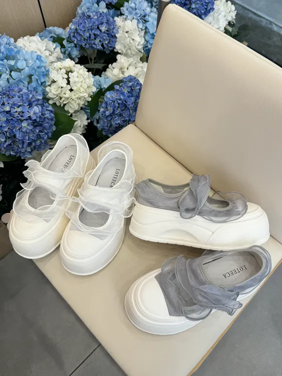 增高5.7cm 玛丽珍鞋透气蕾丝夏季时尚休闲鞋单鞋休闲鞋厚底 742