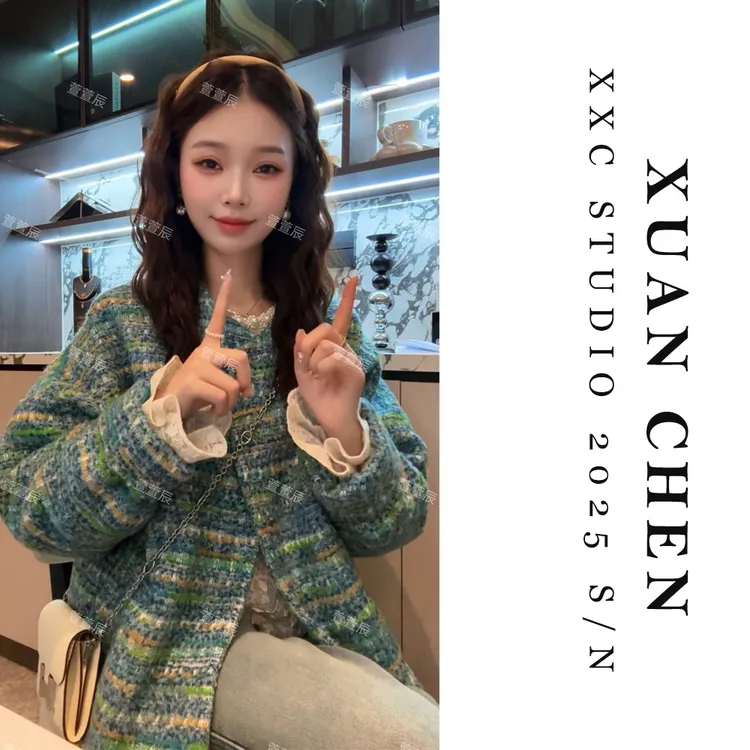 【苍山覆雪】秋冬宽松设计感小香风羽绒服洋气90女士网红款外套9038