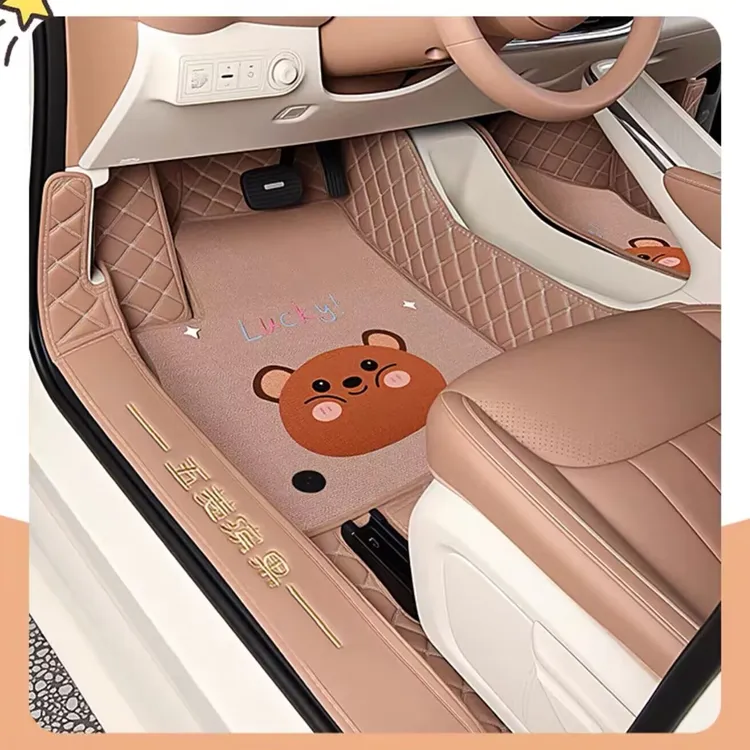 适用五菱缤果脚垫25款缤果专用全包围脚垫缤果卡通全包围装饰脚垫