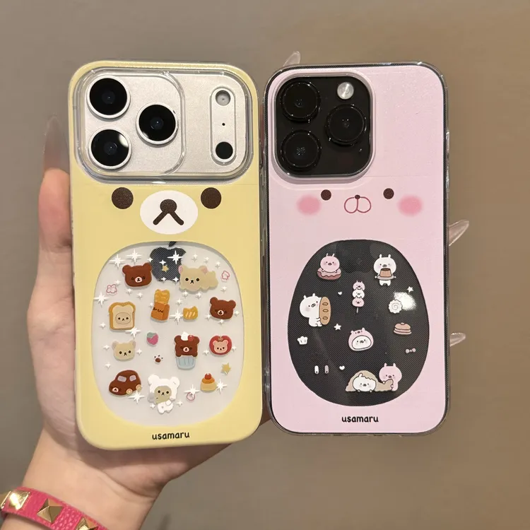 大嘴轻松熊KT情侣手机壳适用于苹果1716promaxiPhone15手机壳华为