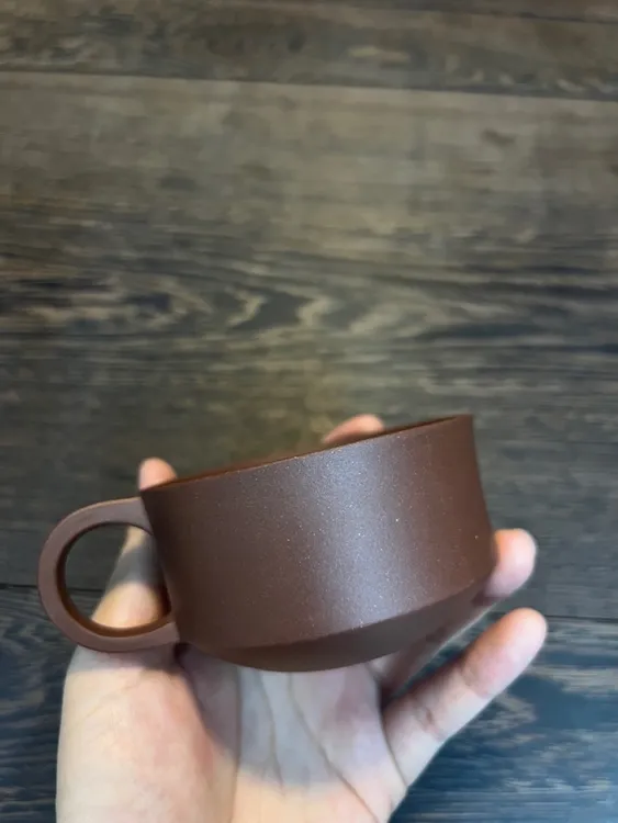 原矿底槽清主人杯 带杯把 容量160cc 超薄胎手工杯