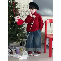 K.baby【冬•许愿】年款新年红毛衣！新设计！冬季新款儿童韩系 9419