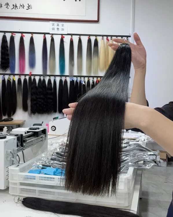 特惠款原辫抽芯羽毛接发真发批发原生发真人发丝三代羽毛接发