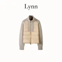 NINGLYNN STUDIO【寒御】 韩版气质拼接排骨棉服羽绒服 361065