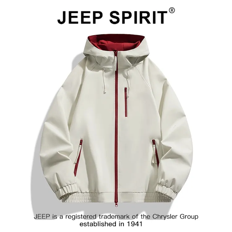 JEEPSPIRIT吉普户外冲锋衣女25新款三合一可拆卸防风防水登山夹克