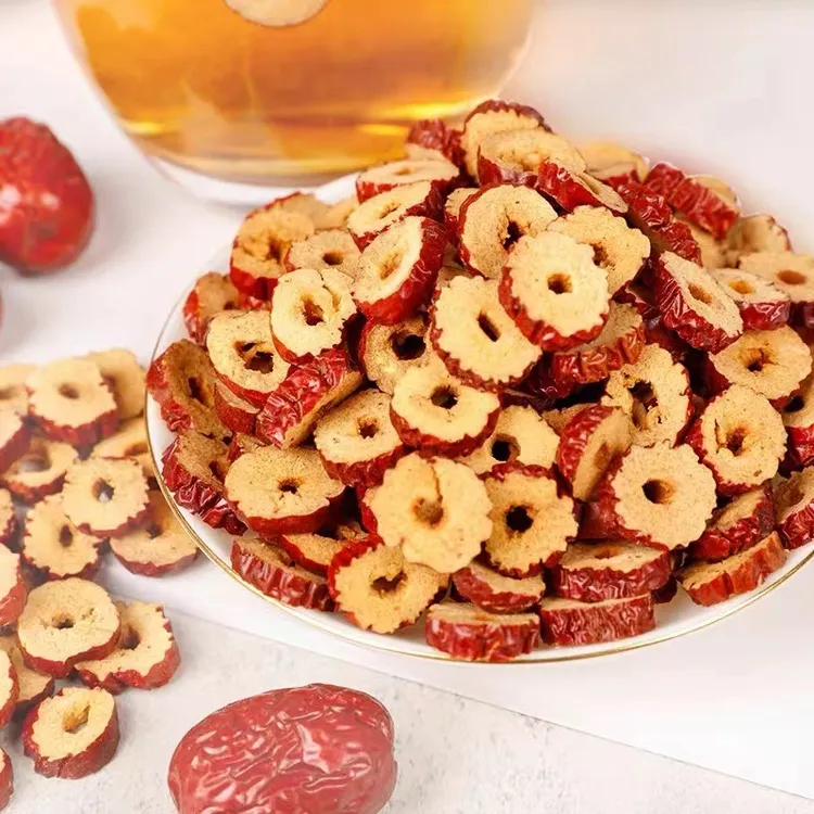 红枣片去核红枣干泡茶大酥脆枣子无核灰枣枣圈干货香脆红枣