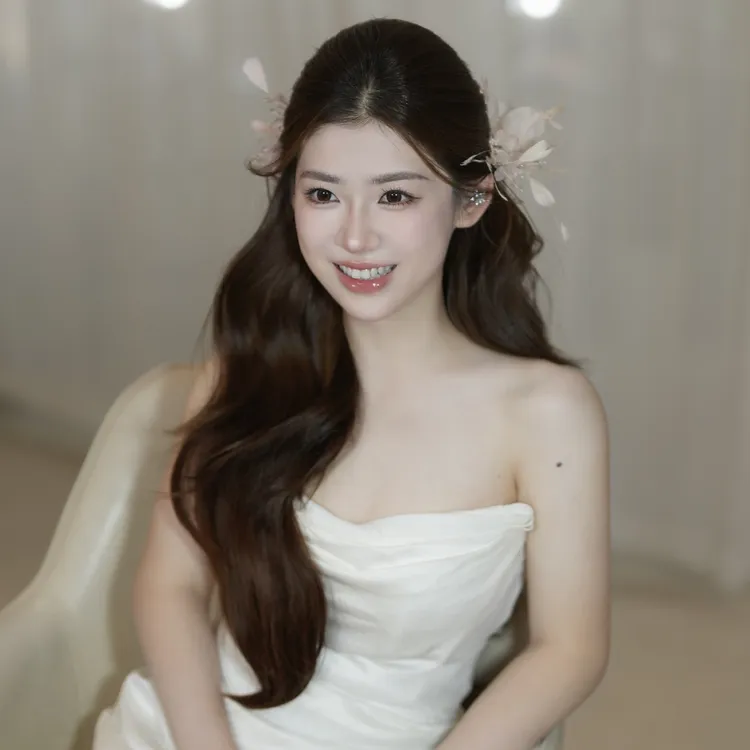 非金属布艺婚庆饰品 WHITE手作｜新品“粉黛”姗姗老师同款两件套～