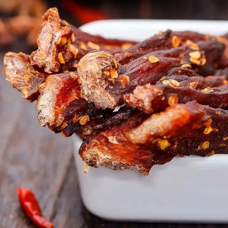 农香森风干大份罐装即食鸡胸肉干卡脂青花椒耐嚼高蛋白鸡肉干零食