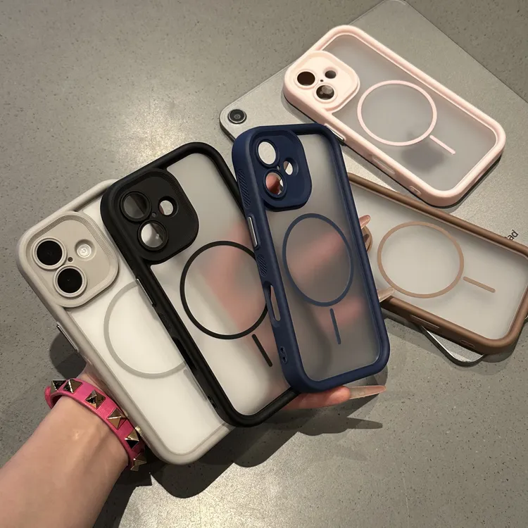 BANCA天使眼磨砂磁吸壳适用苹果16/15promax手机壳iPhone14高级13