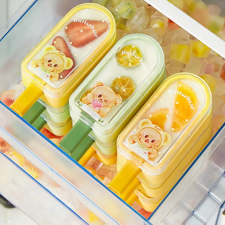 【摩登主妇&黄油小熊】雪糕模具家用食品级硅胶儿童制冰棍冰淇淋