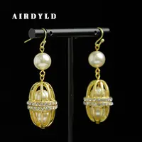 黄铜仿珍珠耳饰 【萨菲娜耳环】法式浪漫时尚复古百搭轻奢耳环