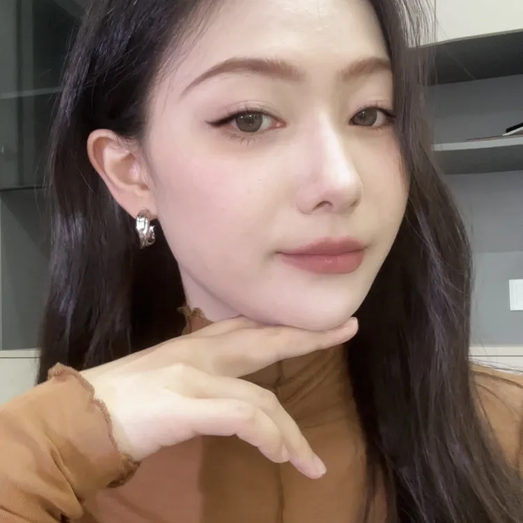 铜合金耳饰 银色几何图案耳环圆脸耳饰光面耳饰耳圈ins明星同款