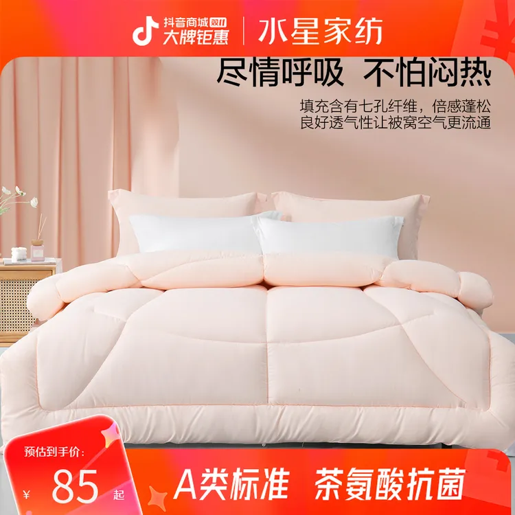 【双11好物】水星家纺A类裸睡级抗菌被子被芯四季被夏被学生宿舍
